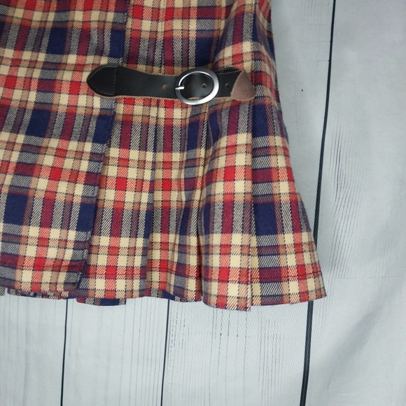 Brandy Melville John Galt School Girl Plaid Mini Skirt One Size - Picture 2 of 9